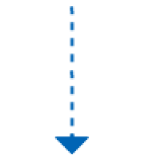 Grafik eines blauen Pfeils, der nach unten zeigt.